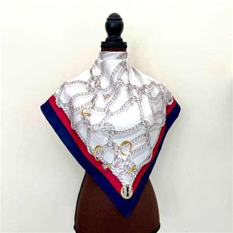 gucci silk scarf with rope tassels|authentic gucci scarves.